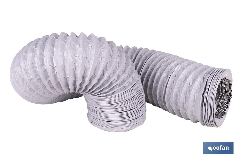Tubo de evacuación extensible | Adecuado para secadora y aire acondicionado | Resistente hasta 150 °C | Disponible en diferentes medidas - Cofan
