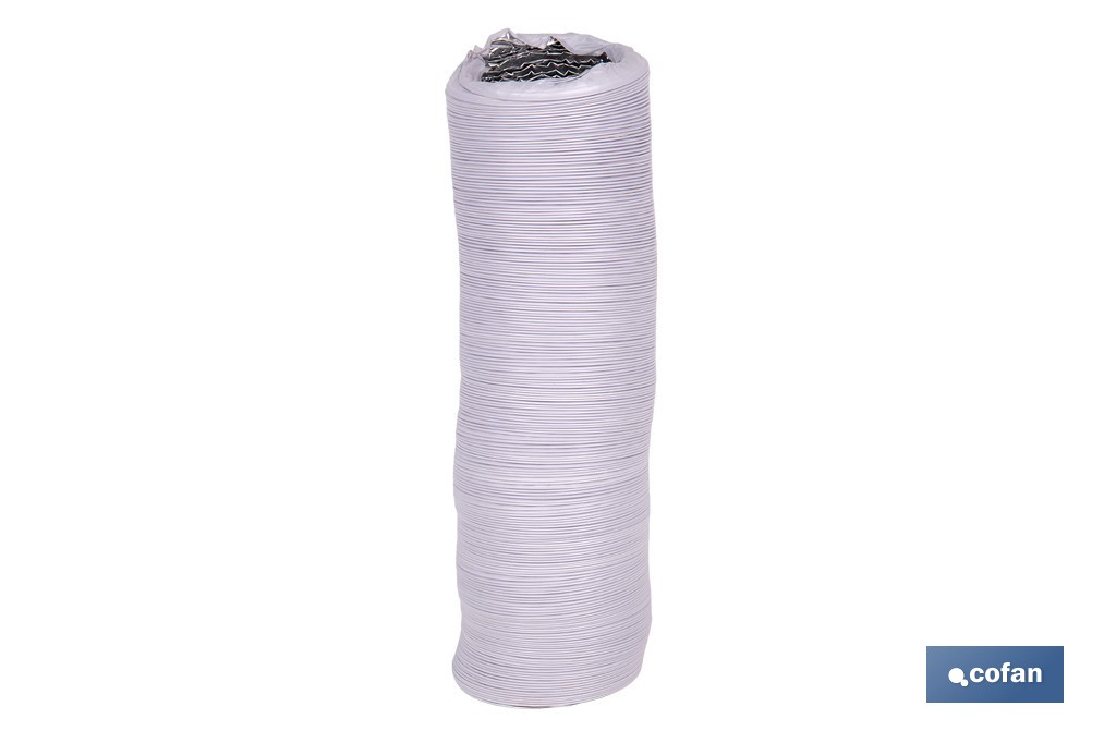 Tubo de evacuación extensible | Adecuado para secadora y aire acondicionado | Resistente hasta 150 °C | Disponible en diferentes medidas - Cofan