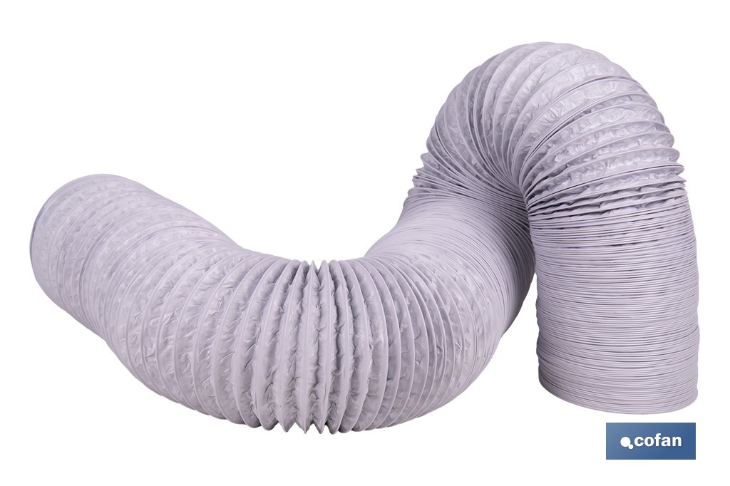 Tubo de evacuación extensible | Adecuado para secadora y aire acondicionado | Resistente hasta 150 °C | Disponible en diferentes medidas - Cofan