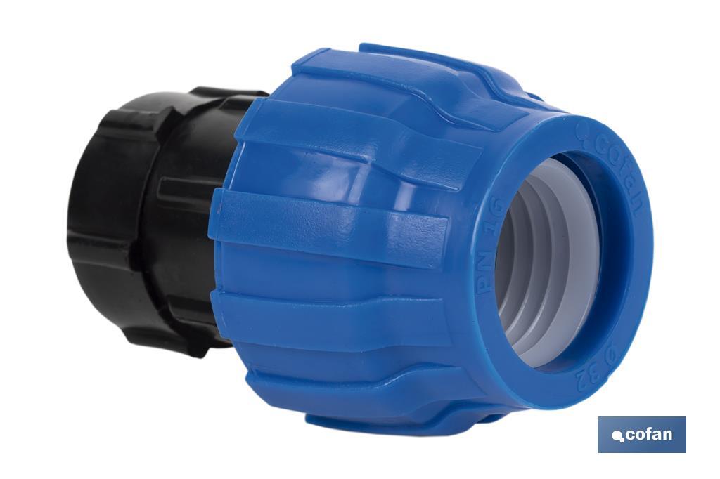 Female straight coupling | Available in different diameters and size thread - Cofan
