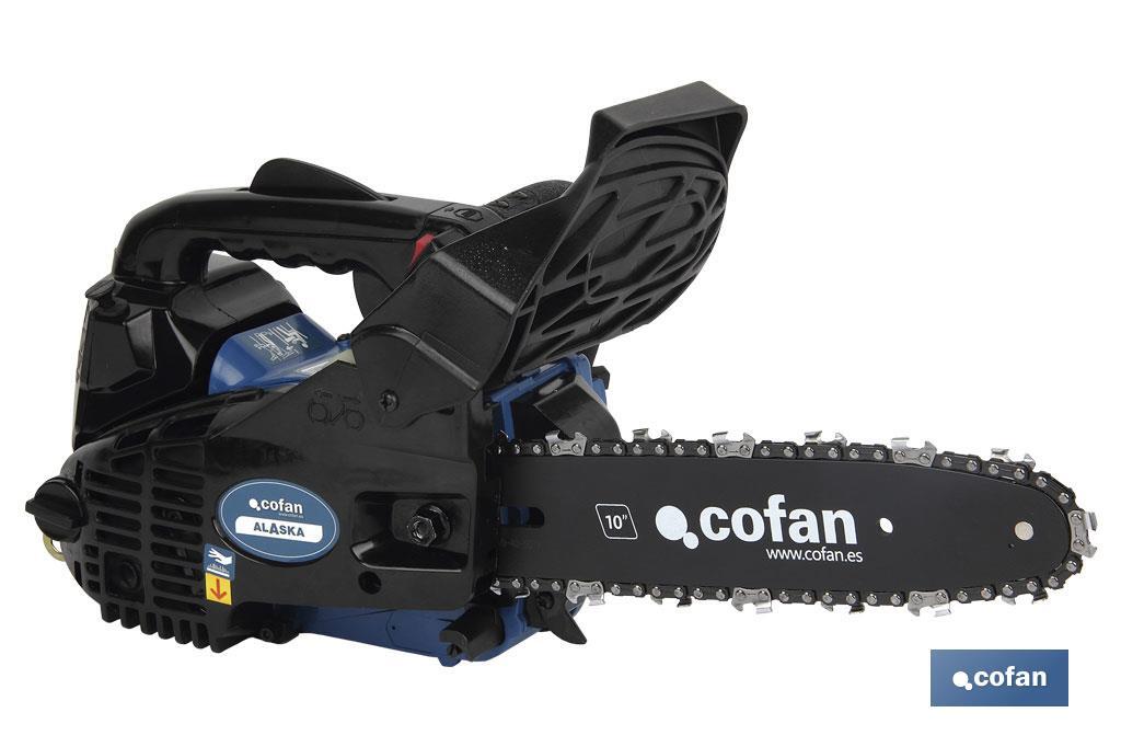 Motosserra Modelo Alaska | Motor 25,4CC | Corrente Mini Lâmina 10" - Cofan