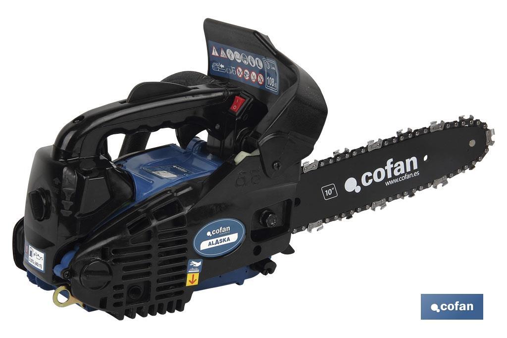 Motosserra Modelo Alaska | Motor 25,4CC | Corrente Mini Lâmina 10" - Cofan