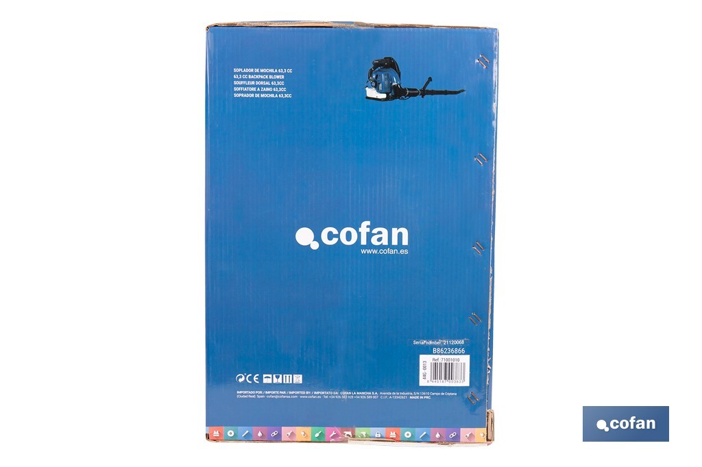 Backpack Blower | Montana Model | 63.3cc Engine - Cofan