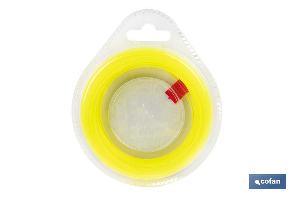 Hilo redondo de nylon para desbrozadora | Alta resistencia, compatible con mayoría de desbrozadoras | Disponible en diferentes medidas - Cofan