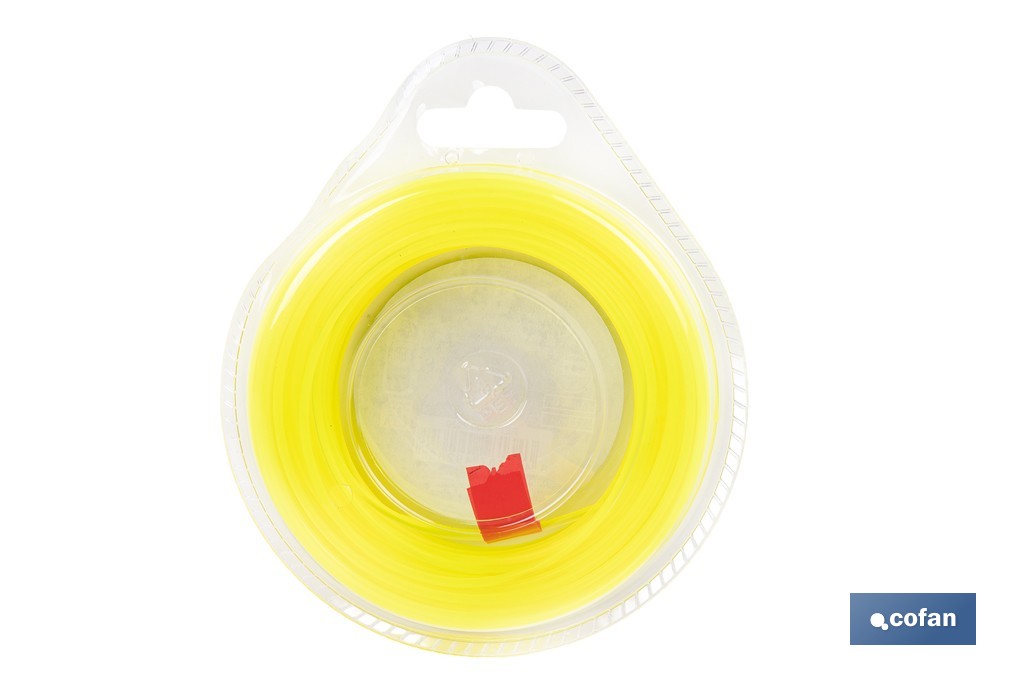 Hilo redondo de nylon para desbrozadora | Alta resistencia, compatible con mayoría de desbrozadoras | Disponible en diferentes medidas - Cofan