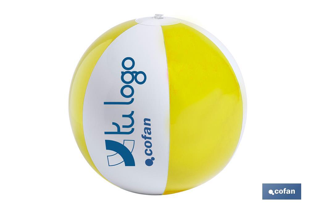 Balón inflable bicolor - Cofan
