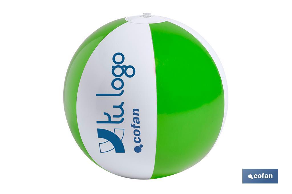 Balón inflable bicolor - Cofan