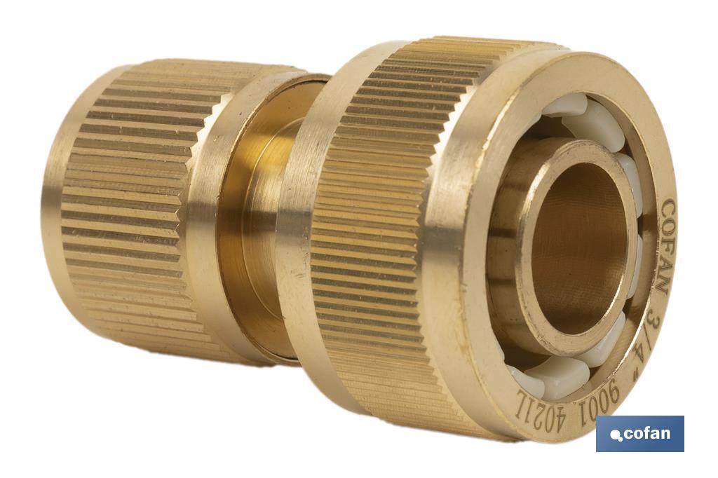 Raccord réparateur de tuyaux d'arrosage | Différentes dimensions | Fabriqué en laiton - Cofan