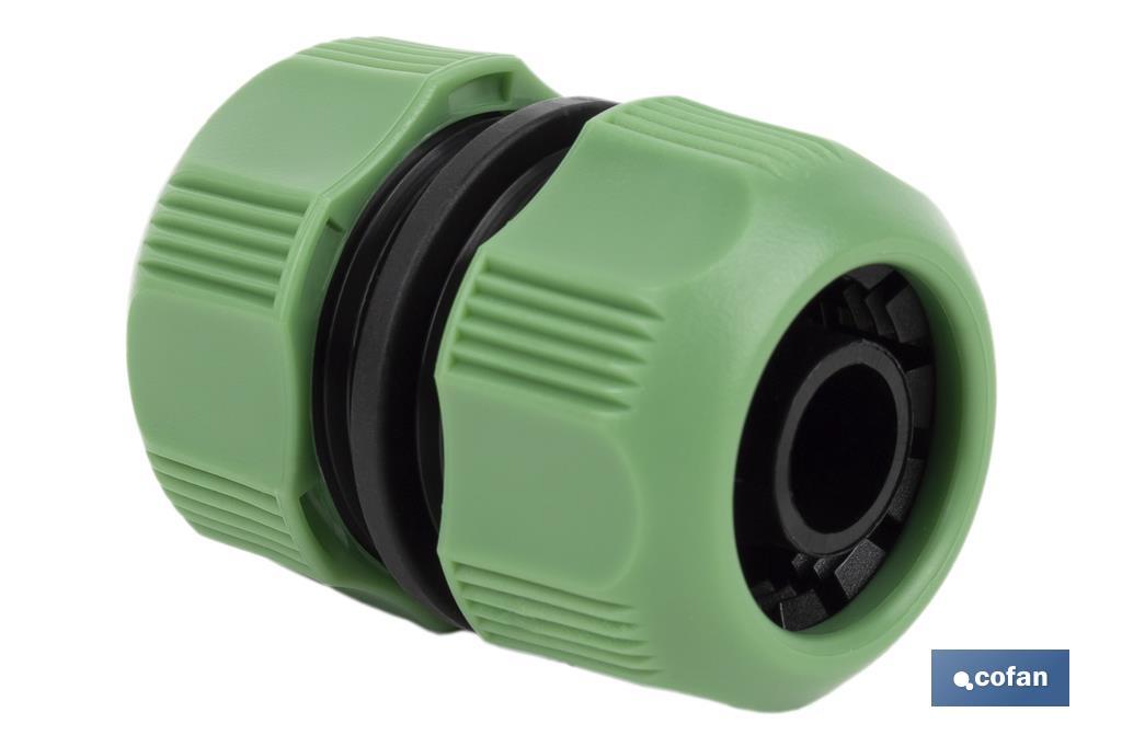 Hose repair connector for irrigation hoses | Available in two sizes | ABS - Cofan