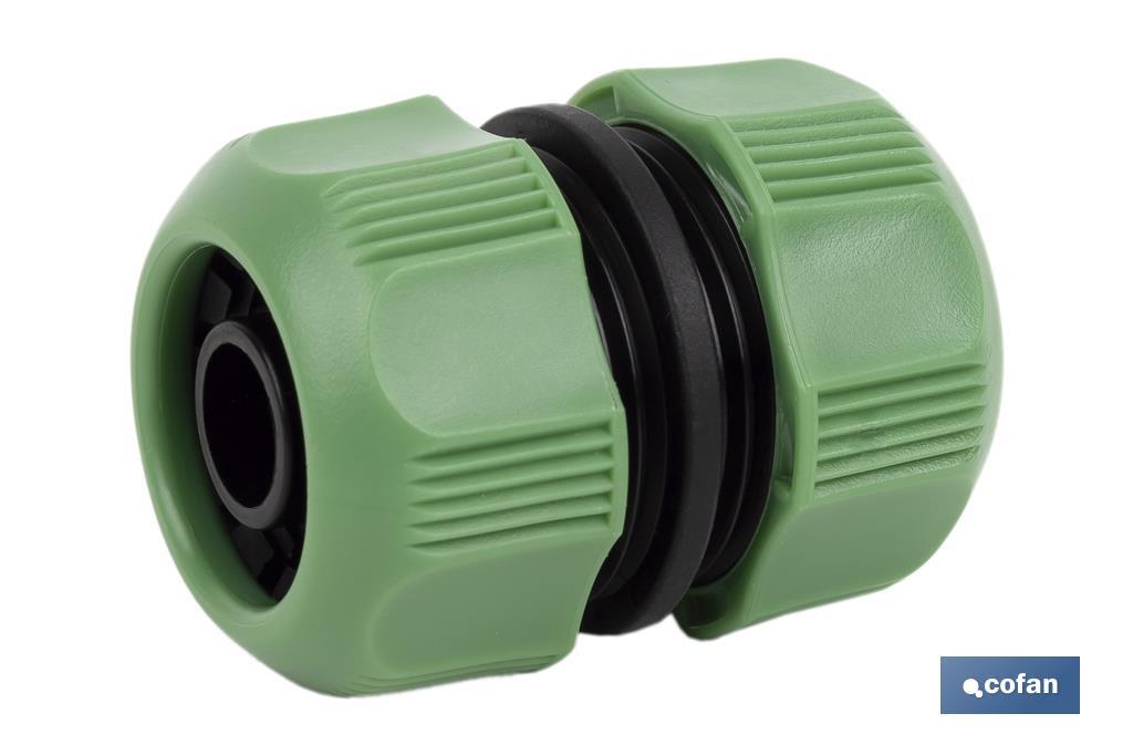 Hose repair connector for irrigation hoses | Available in two sizes | ABS - Cofan