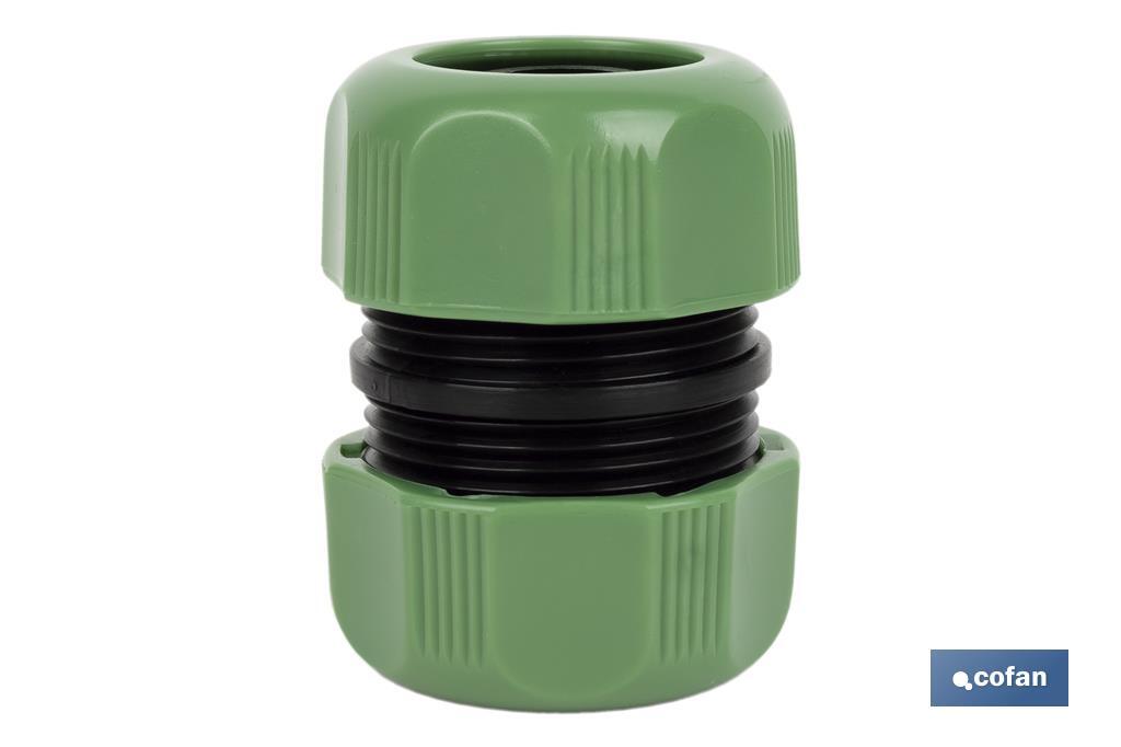 Hose repair connector for irrigation hoses | Available in two sizes | ABS - Cofan