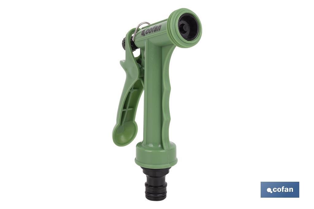 Pistola da irrigazione per tubi da giardino | Ideale per innaffiare le piante o l'erba | Con getto ad alta pressione - Cofan
