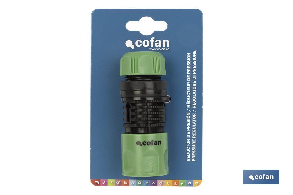 Pressure regulator for garden | Regulator for hose | Suitable for gardens, parks or farms | Ideal for agricultural sector - Cofan