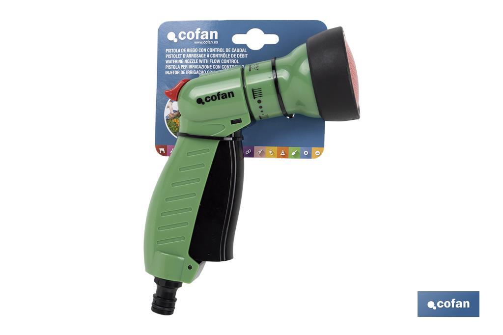 Spray gun | With flow control valve | Suitable for gardens, patios and terraces - Cofan