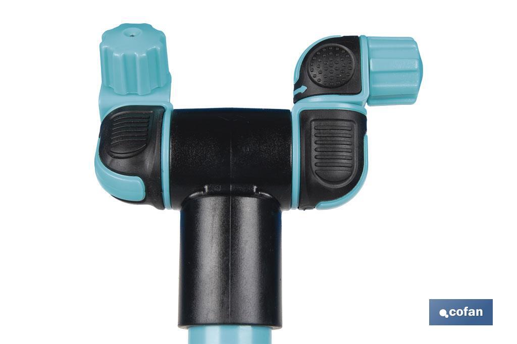 Torre de nebulización de 79 cm de altura con 2 boquillas ajustables | Perfecta para exteriores - Cofan