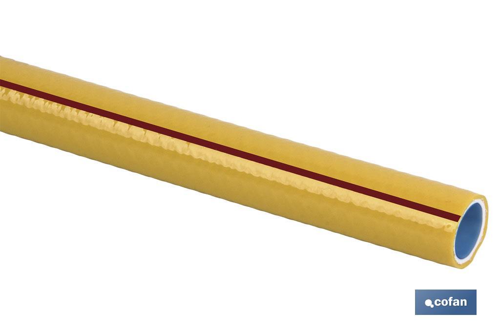 Manguera | Modelo Storm | 3 capas trenzadas | Fabricada en PVC | Color Amarillo - Cofan