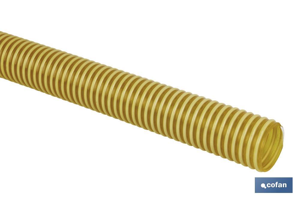 Rolo de tubo em espiral | Cor amarelo | Fabricado em PVC Plastificado - Cofan