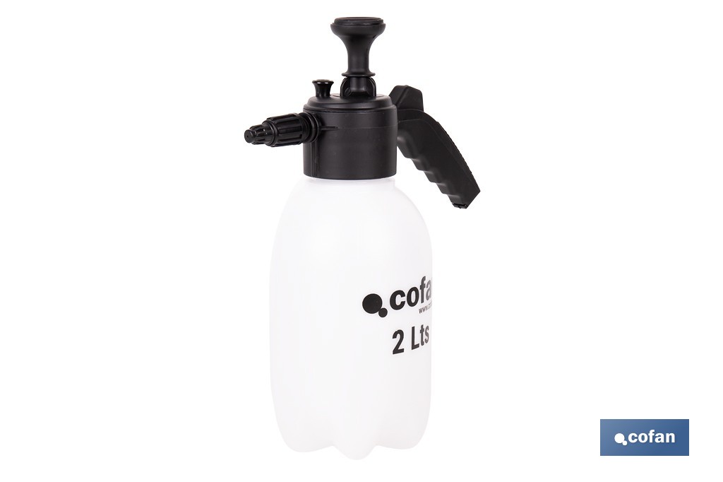 Pulverizador manual 2 litros para líquido y espuma | Uso agrícola y jardinería | Boquillas incluidas - Cofan