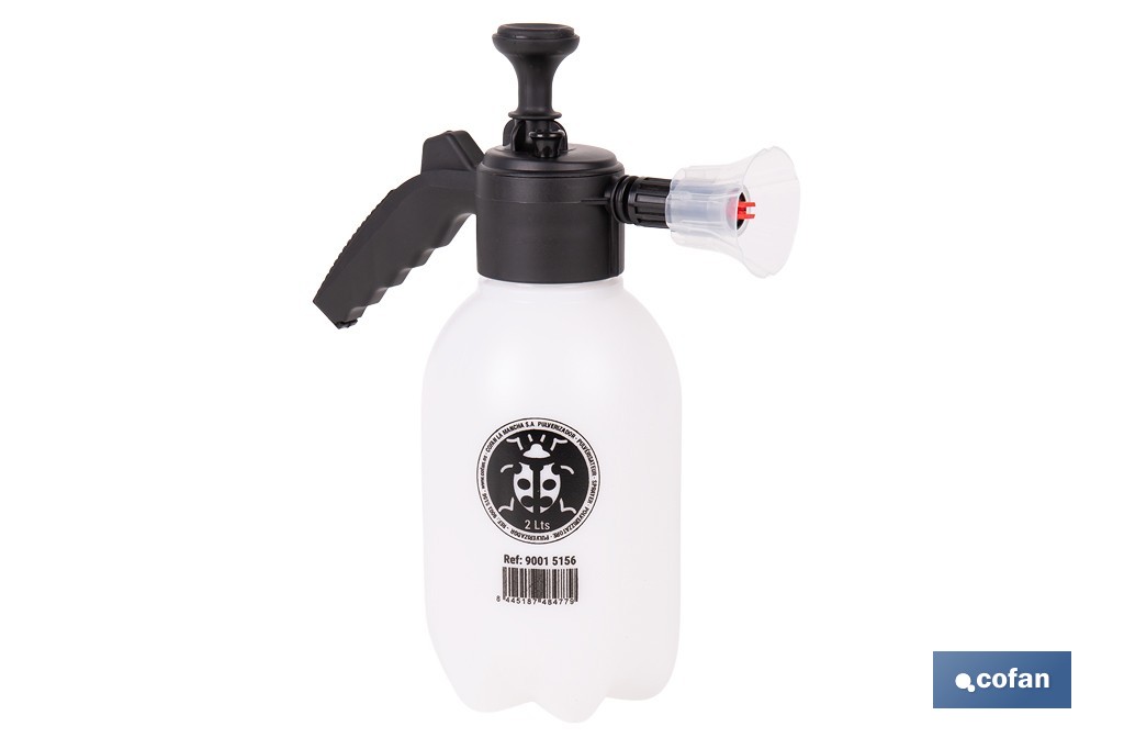 Pulverizador manual 2 litros para líquido y espuma | Uso agrícola y jardinería | Boquillas incluidas - Cofan