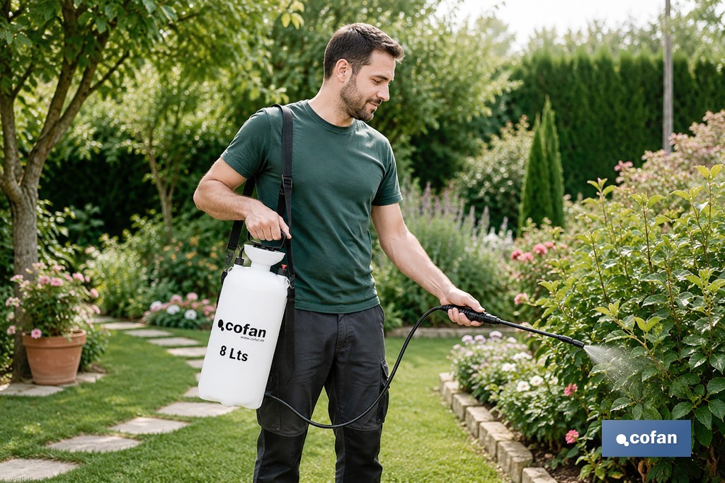 Pulverizador de presión manual | Adecuado para jardín, huerto y árboles frutales | Disponible en diferentes capacidades - Cofan