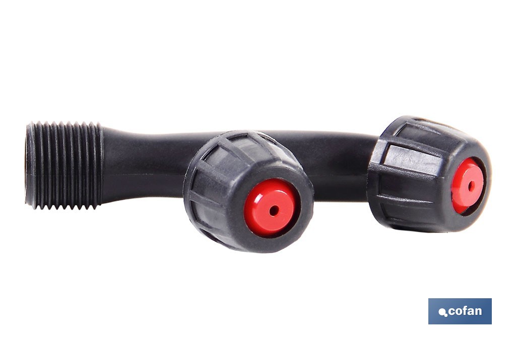 Pulvérisateur dorsal manuel | Capacité : 12 litres | Couleur : orange/noir - Cofan