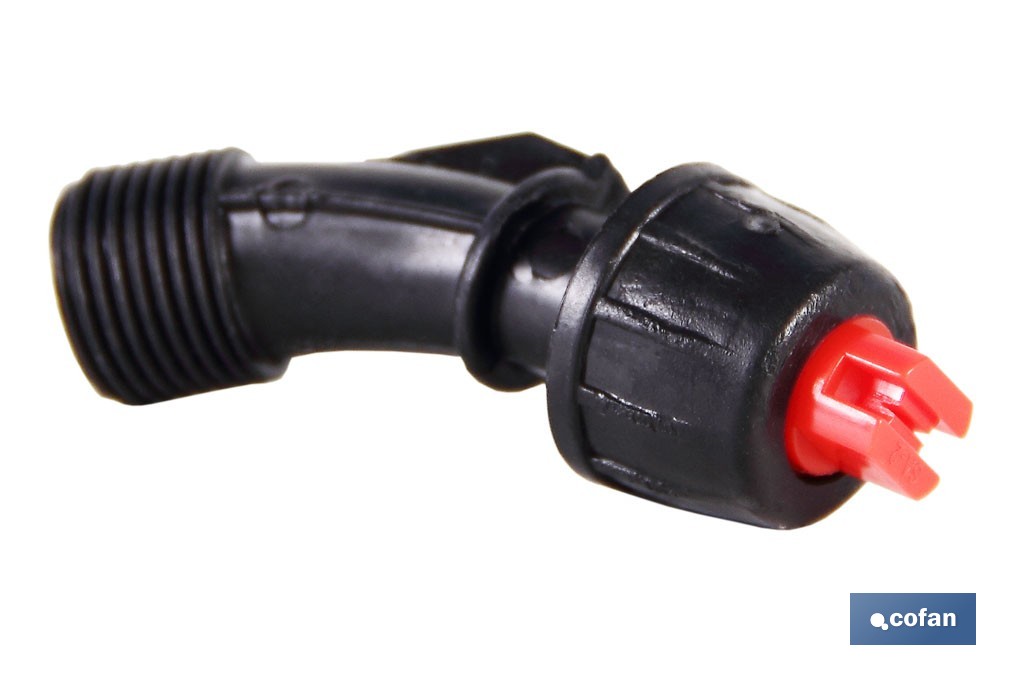 Pulvérisateur dorsal manuel | Capacité : 12 litres | Couleur : orange/noir - Cofan