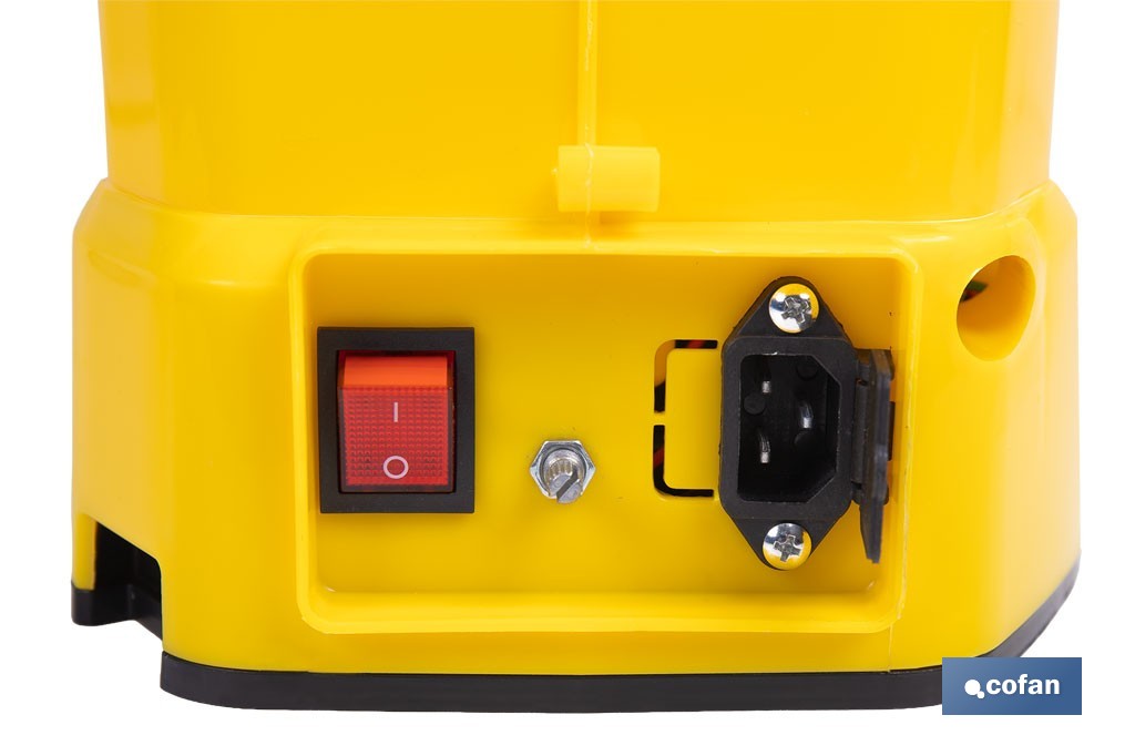 Pulverizador de espalda eléctrico | Batería de litio de 12 V | Lanza de 58 cm con correas acolchadas | Disponible en dos capacidades diferentes - Cofan