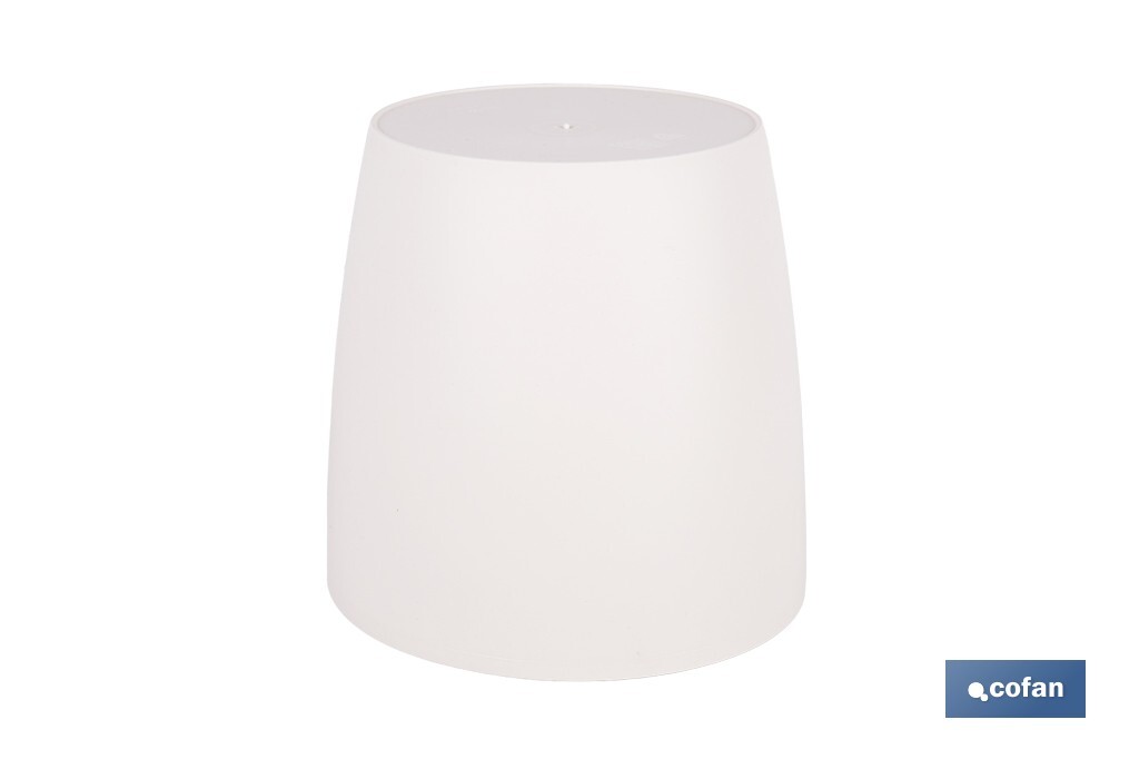 Pot de fleurs rond en polypropylène | Spécial pour les plantes et les fleurs | Parfait pour placer en extérieur ou en intérieur - Cofan