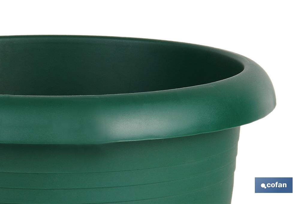 Round plant pot with tray | Special for plants and flowers | Perfect for indoor or outdoor use - Cofan