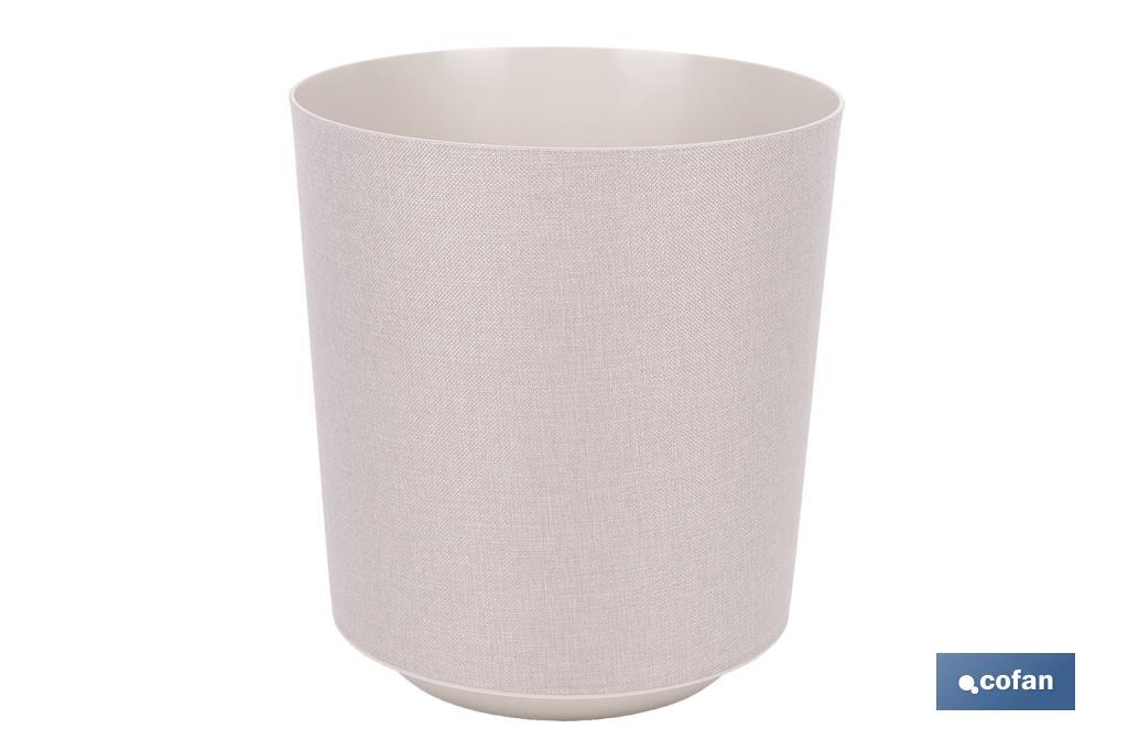 Pots de fleurs décoratifs d'intérieur | Pots de fleurs ronds | Matériau : Polypropylène | Disponibles en différentes couleurs et dimensions - Cofan