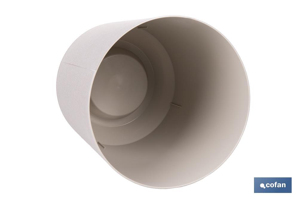 Pots de fleurs décoratifs d'intérieur | Pots de fleurs ronds | Matériau : Polypropylène | Disponibles en différentes couleurs et dimensions - Cofan