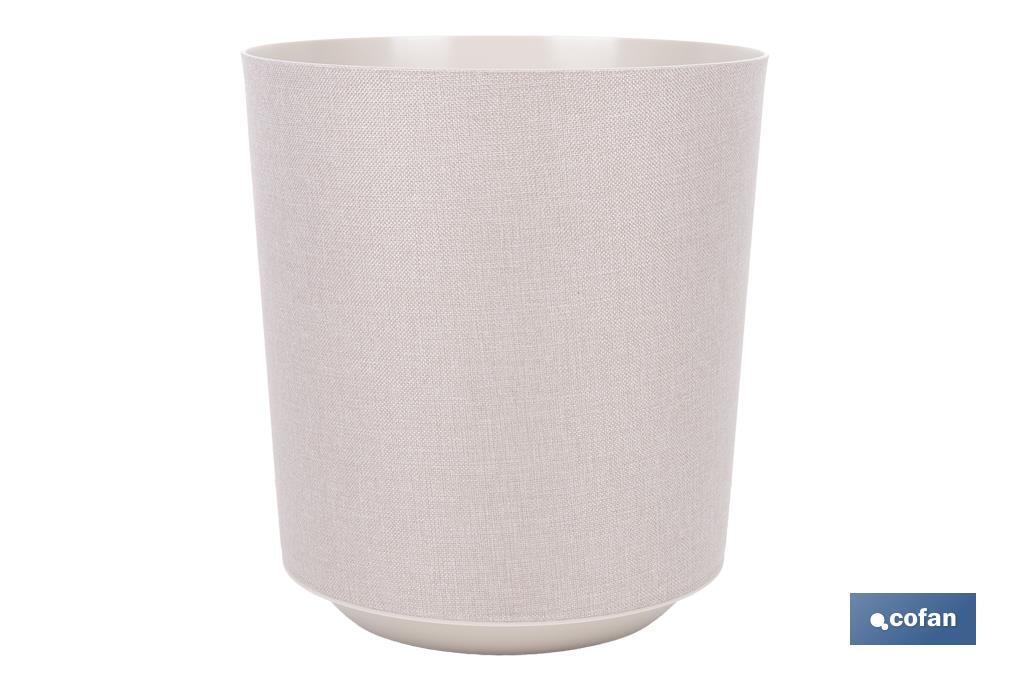 Pots de fleurs décoratifs d'intérieur | Pots de fleurs ronds | Matériau : Polypropylène | Disponibles en différentes couleurs et dimensions - Cofan