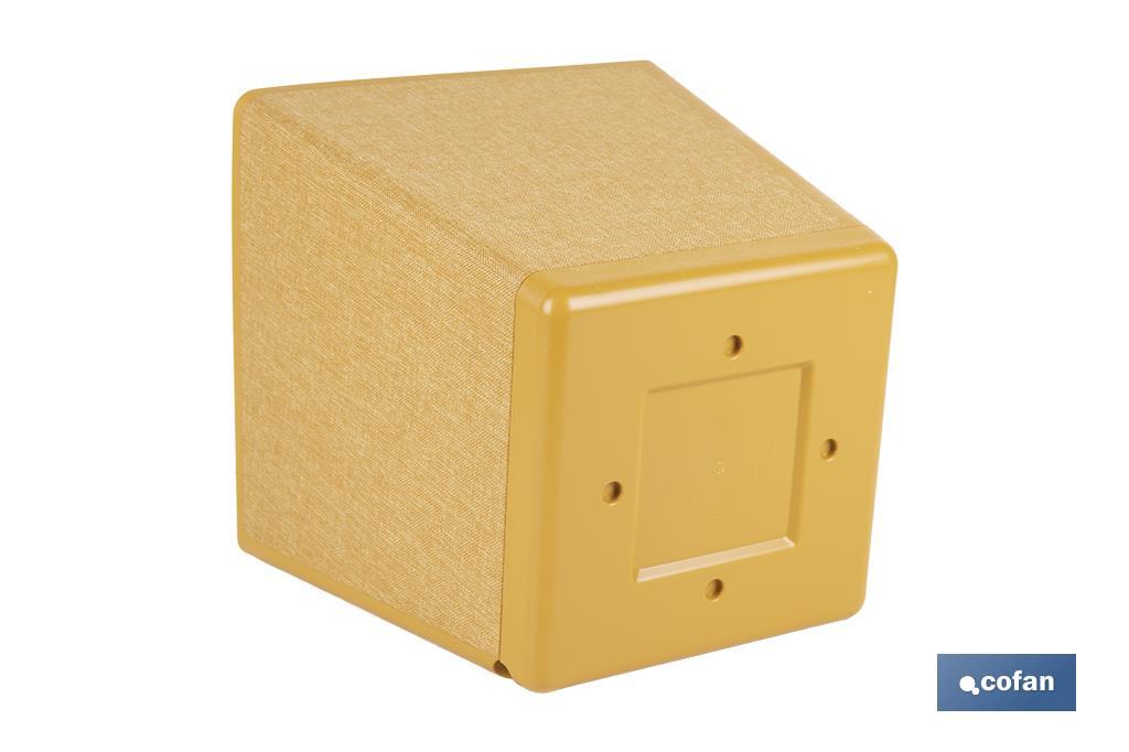 Pot de fleurs décoratif d'intérieur | Pot de fleurs carré avec soucoupe intégrée | Avec indicateur d'arrosage | Disponibles en plusieurs couleurs et dimensions - Cofan