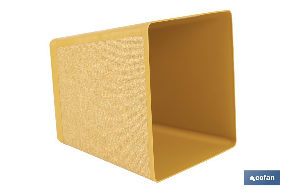 Pot de fleurs décoratif d'intérieur | Pot de fleurs carré avec soucoupe intégrée | Avec indicateur d'arrosage | Disponibles en plusieurs couleurs et dimensions - Cofan