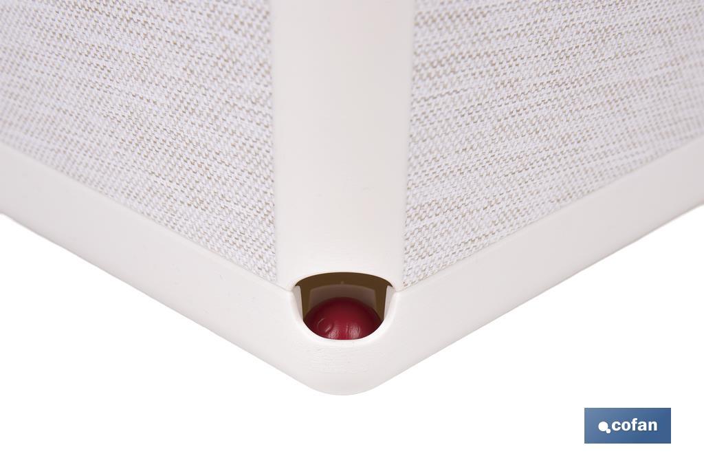 Pot de fleurs décoratif d'intérieur | Pot de fleurs carré avec soucoupe intégrée | Avec indicateur d'arrosage | Disponibles en plusieurs couleurs et dimensions - Cofan