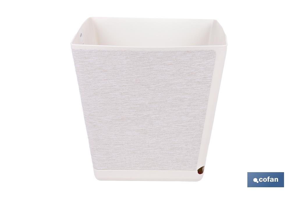 Pot de fleurs décoratif d'intérieur | Pot de fleurs carré avec soucoupe intégrée | Avec indicateur d'arrosage | Disponibles en plusieurs couleurs et dimensions - Cofan