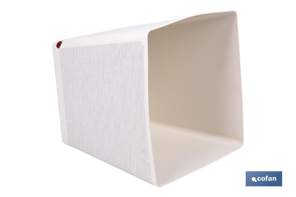 Pot de fleurs décoratif d'intérieur | Pot de fleurs carré avec soucoupe intégrée | Avec indicateur d'arrosage | Disponibles en plusieurs couleurs et dimensions - Cofan