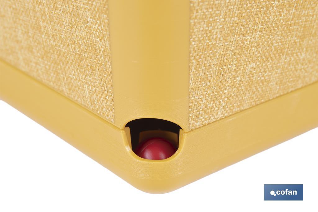 Pot de fleurs décoratif d'intérieur | Pot de fleurs carré avec soucoupe intégrée | Avec indicateur d'arrosage | Disponibles en plusieurs couleurs et dimensions - Cofan