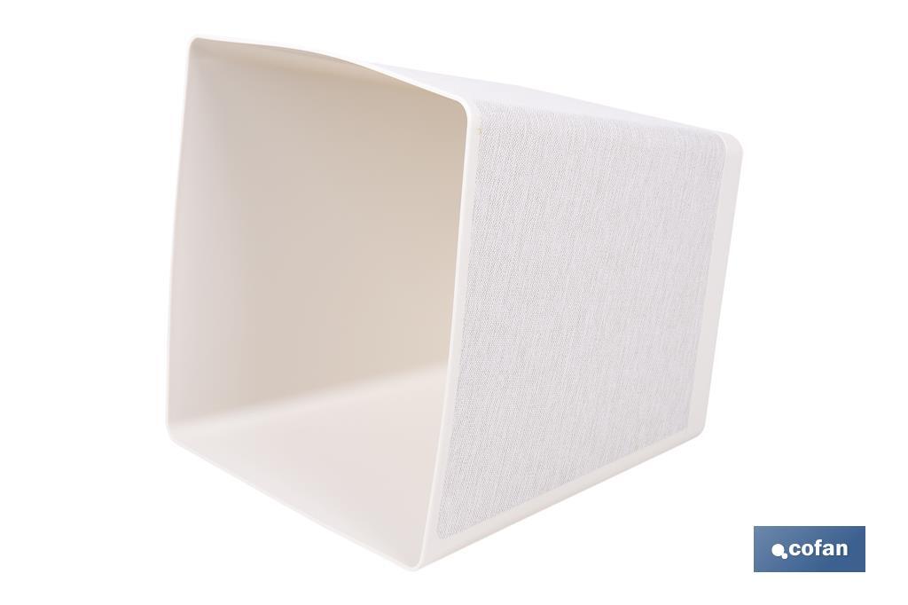 Pot de fleurs décoratif d'intérieur | Pot de fleurs carré avec soucoupe intégrée | Avec indicateur d'arrosage | Disponibles en plusieurs couleurs et dimensions - Cofan