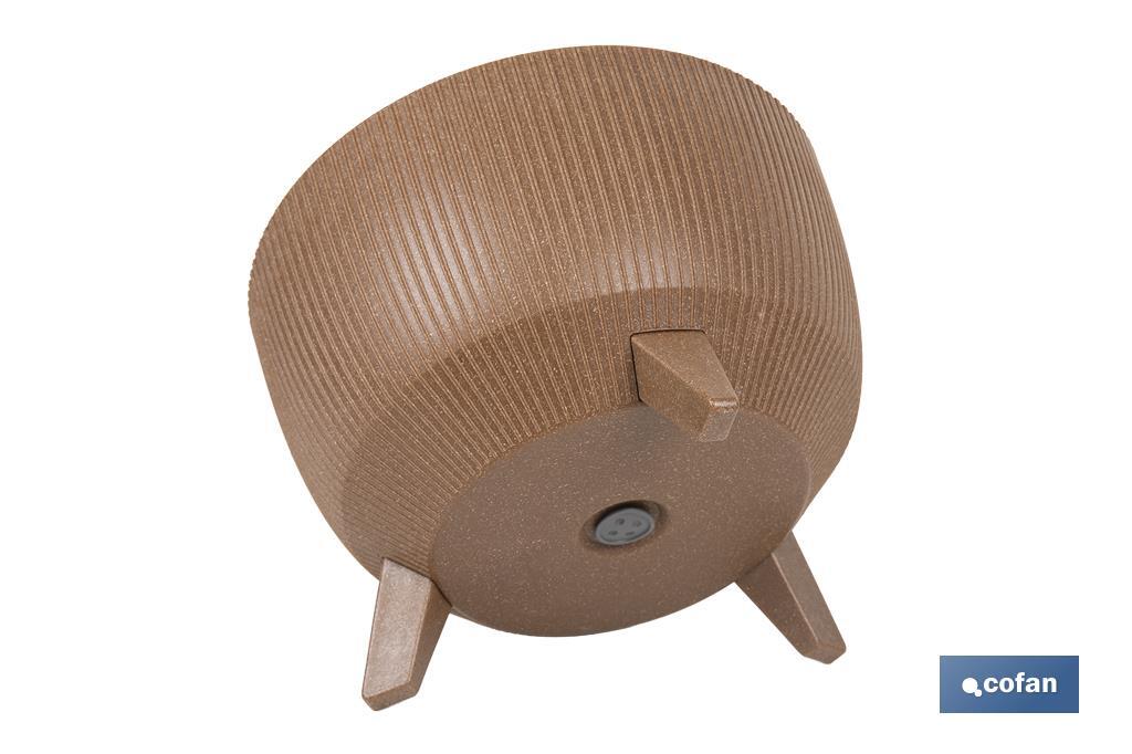 Decorative plant pots with detachable legs | Round ribbed plant pot | UV-resistance | Available in different colours and sizes  - Cofan