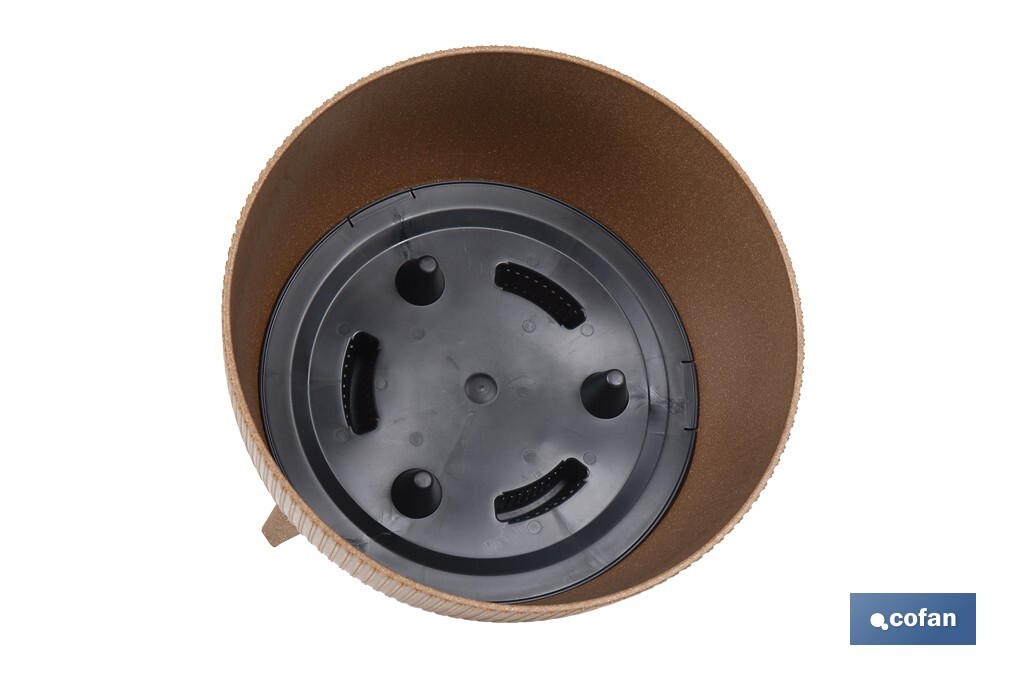Decorative plant pots with detachable legs | Round ribbed plant pot | UV-resistance | Available in different colours and sizes  - Cofan