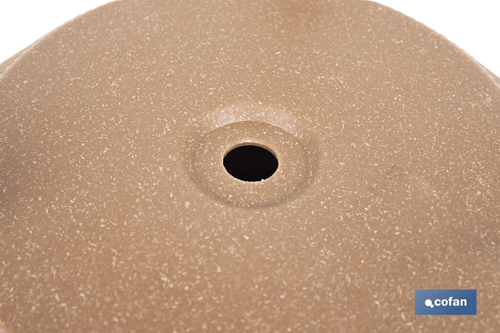 Decorative plant pots with detachable legs | Round ribbed plant pot | UV-resistance | Available in different colours and sizes  - Cofan