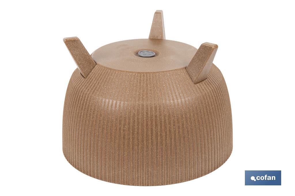 Decorative plant pots with detachable legs | Round ribbed plant pot | UV-resistance | Available in different colours and sizes  - Cofan