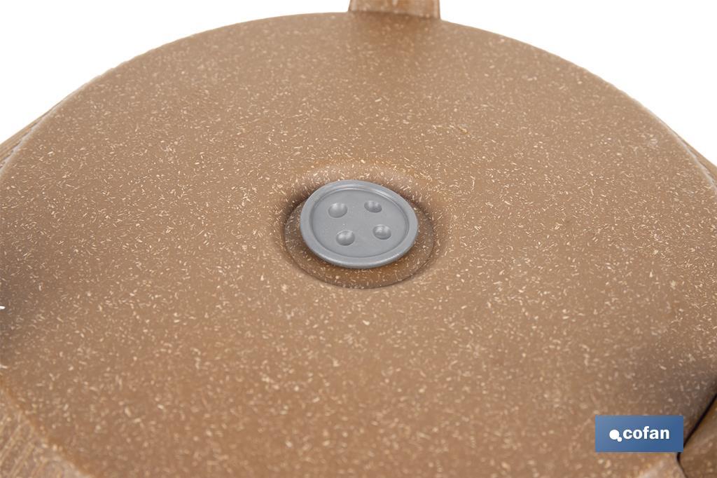 Decorative plant pots with detachable legs | Round ribbed plant pot | UV-resistance | Available in different colours and sizes  - Cofan