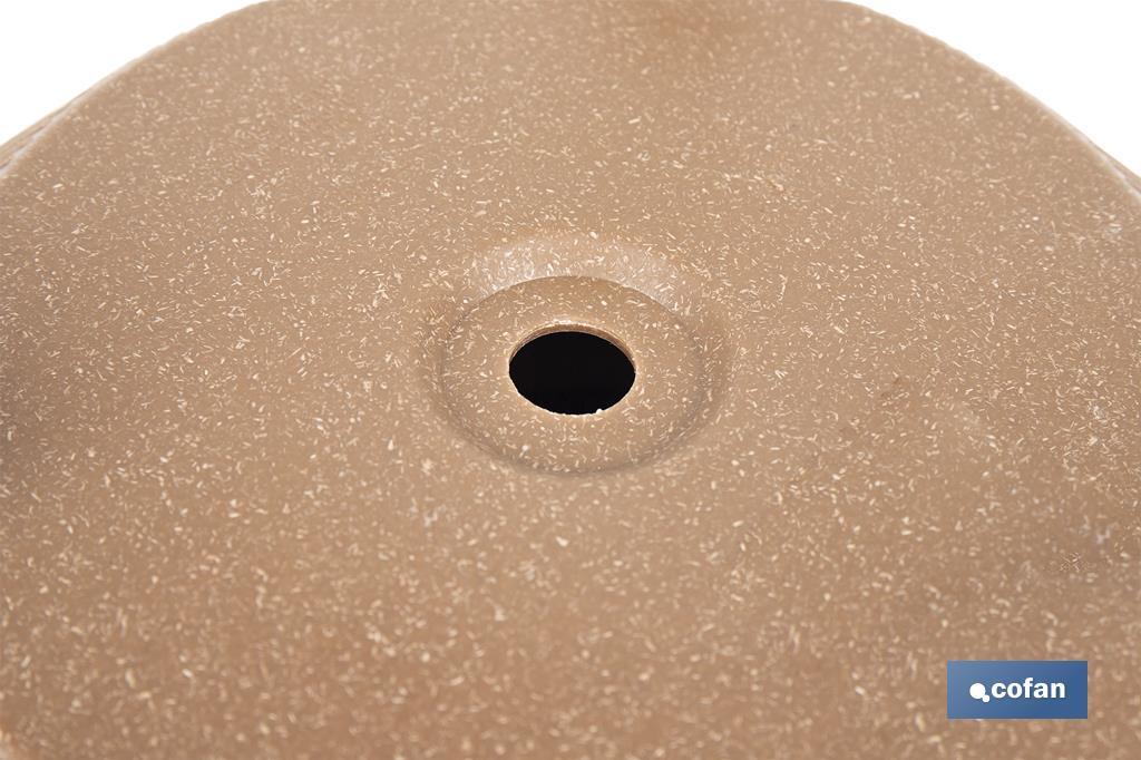 Decorative plant pots with detachable legs | Round ribbed plant pot | UV-resistance | Available in different colours and sizes  - Cofan