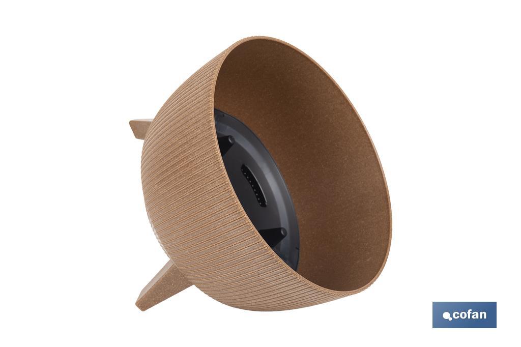 Decorative plant pots with detachable legs | Round ribbed plant pot | UV-resistance | Available in different colours and sizes  - Cofan