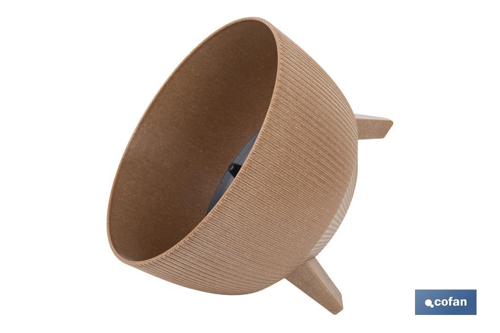Decorative plant pots with detachable legs | Round ribbed plant pot | UV-resistance | Available in different colours and sizes  - Cofan