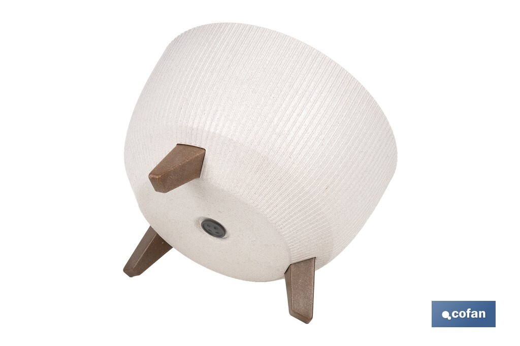 Decorative plant pots with detachable legs | Round ribbed plant pot | UV-resistance | Available in different colours and sizes  - Cofan