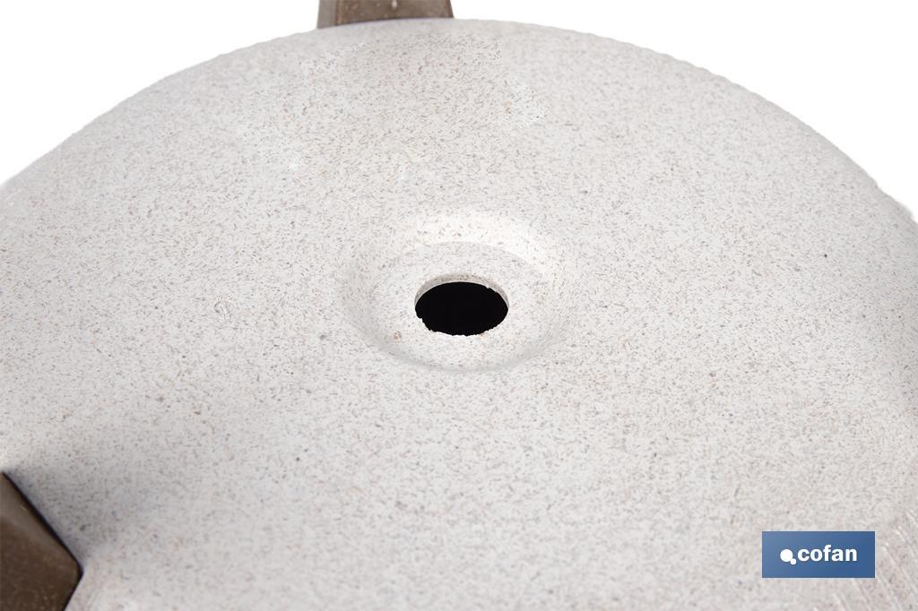 Decorative plant pots with detachable legs | Round ribbed plant pot | UV-resistance | Available in different colours and sizes  - Cofan