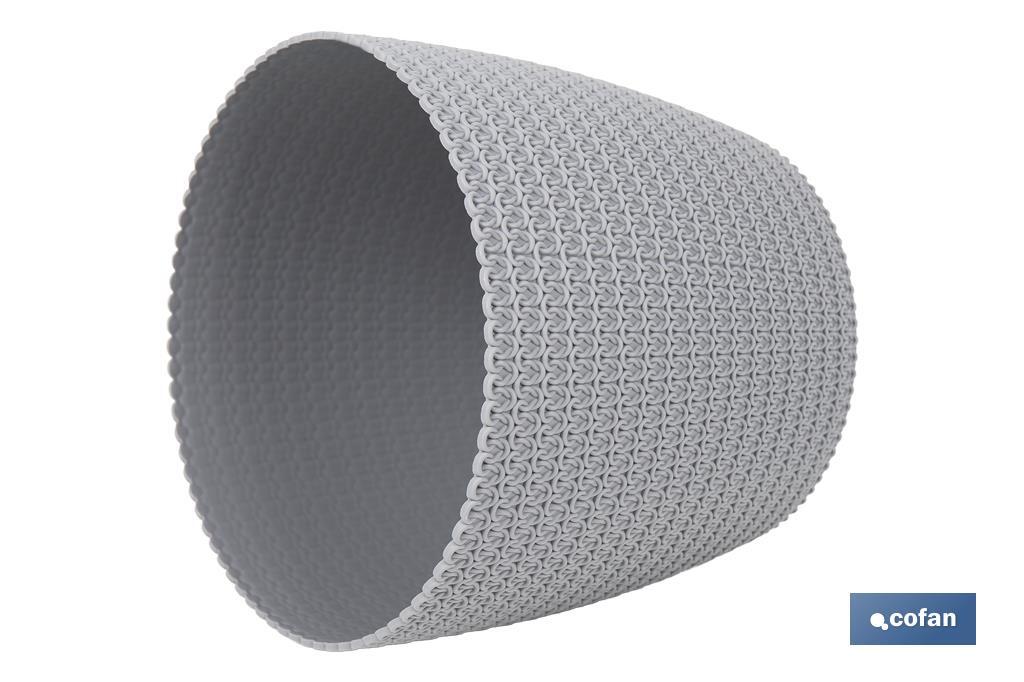 Decorative planters with woven design | UV resistant | Material: polypropylene | Available in different size and colours - Cofan